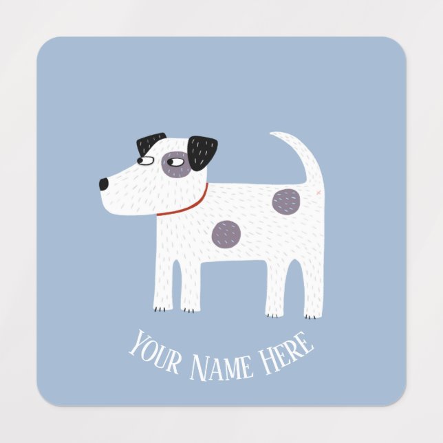 Parson Jack Russell Terrier Dog Personalisiert Etiketten (Design 1)