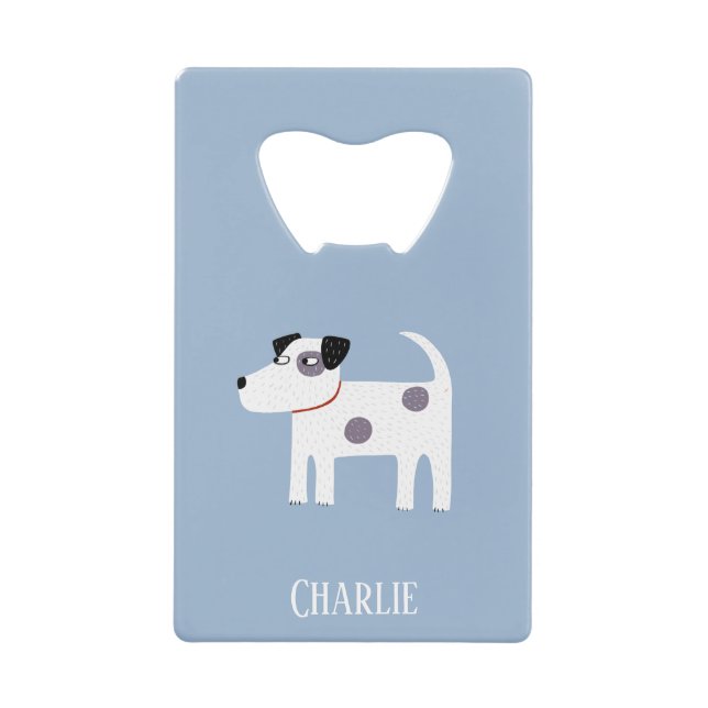 Parson Jack Russell Terrier Dog Personalisiert Geldbeutel Flaschenöffner (Vorderseite)