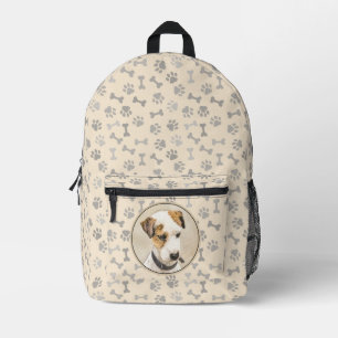 Parson Jack Russell Terrier Gemälde - Hundekunst Bedruckter Rucksack