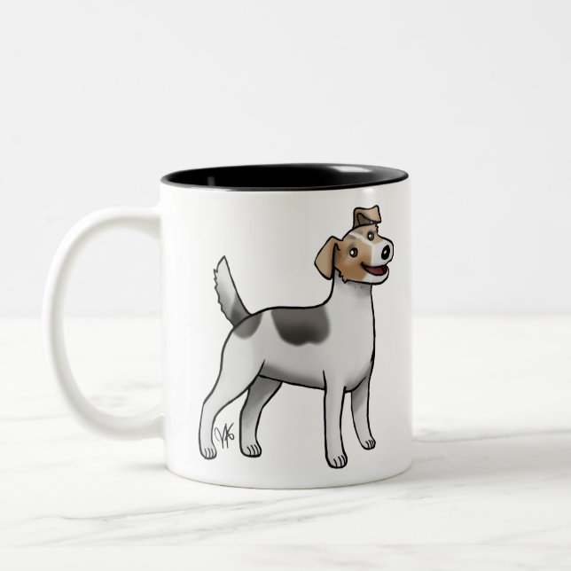 Parson Jack Russell Terrier Mug à deux tonalités (Gauche)