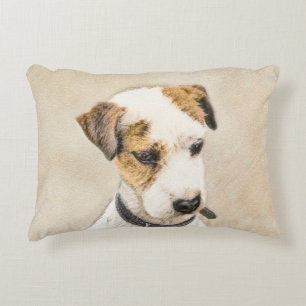 Parson Jack Russell Terrier Painting - Hund Art Dekokissen