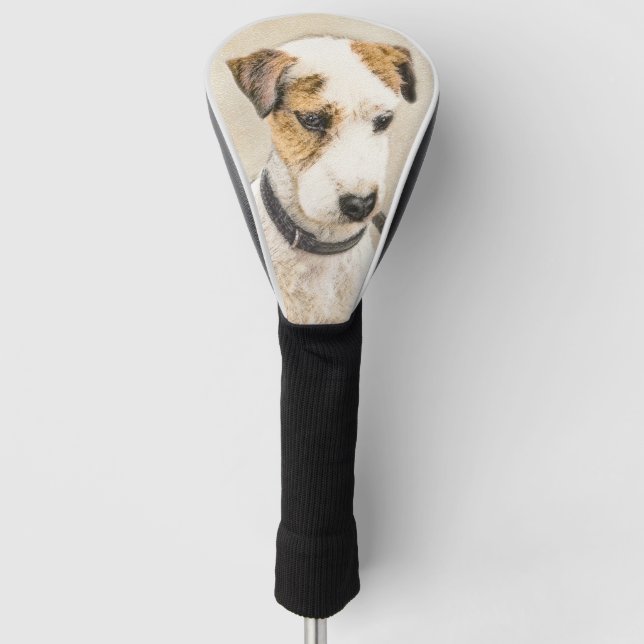 Parson Jack Russell Terrier Painting - Hund Art Golf Headcover (Vorderseite)