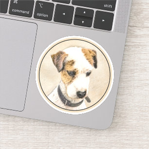 Parson Jack Russell Terrier Painting - Hunde Kunst Aufkleber