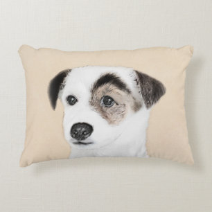 Parson Jack Russell Terrier Painting - Hunde Kunst Dekokissen