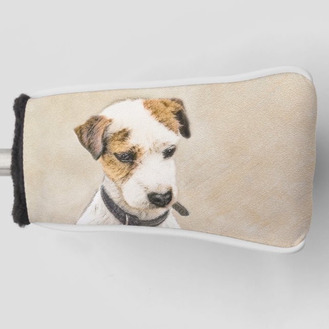 Parson Jack Russell Terrier Painting - Hunde Kunst Golf Headcover (Vorderseite)