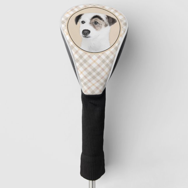 Parson Jack Russell Terrier Painting - Hunde Kunst Golf Headcover (Vorderseite)