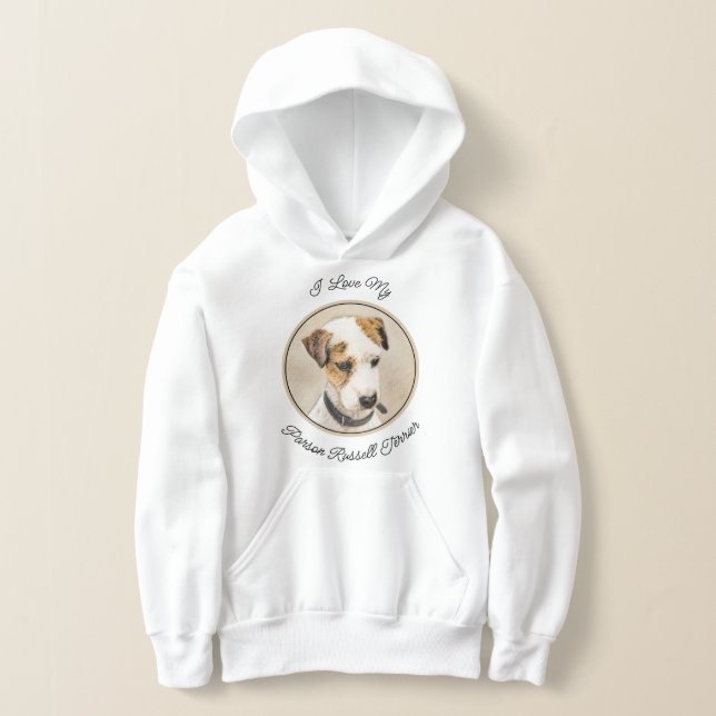 Parson Jack Russell Terrier Painting - Hunde Kunst Hoodie (Ablage )