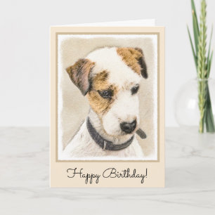 Parson Jack Russell Terrier Painting - Hunde Kunst Karte