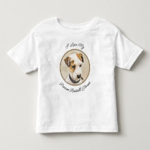 Parson Jack Russell Terrier Painting - Hunde Kunst Kleinkind T-shirt