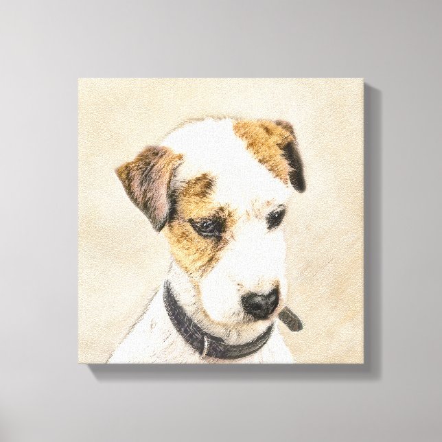 Parson Jack Russell Terrier Painting - Hunde Kunst Leinwanddruck (Vorderseite)