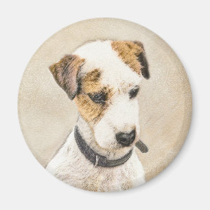 Parson Jack Russell Terrier Painting - Hunde Kunst Magnet
