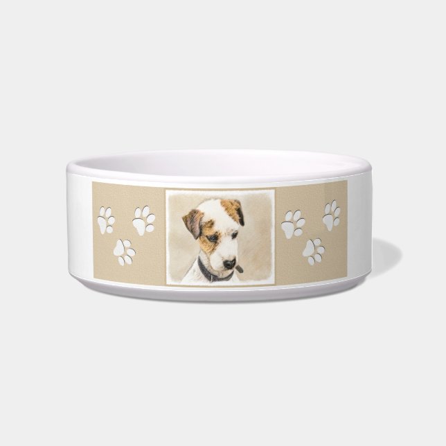 Parson Jack Russell Terrier Painting - Hunde Kunst Napf (Rechts)
