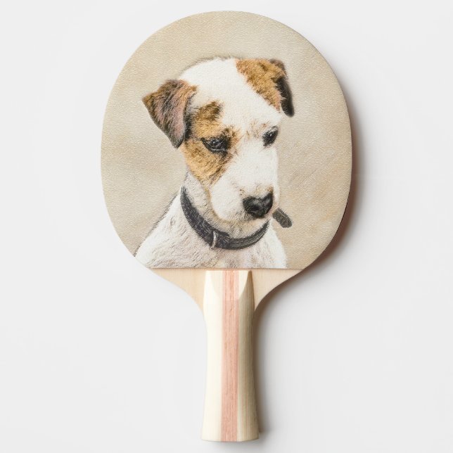 Parson Jack Russell Terrier Painting - Hunde Kunst Tischtennis Schläger (Vorderseite)