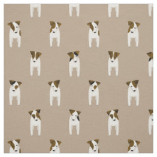 Parson Jack Russell Terriers niedliche Hunde Stoff