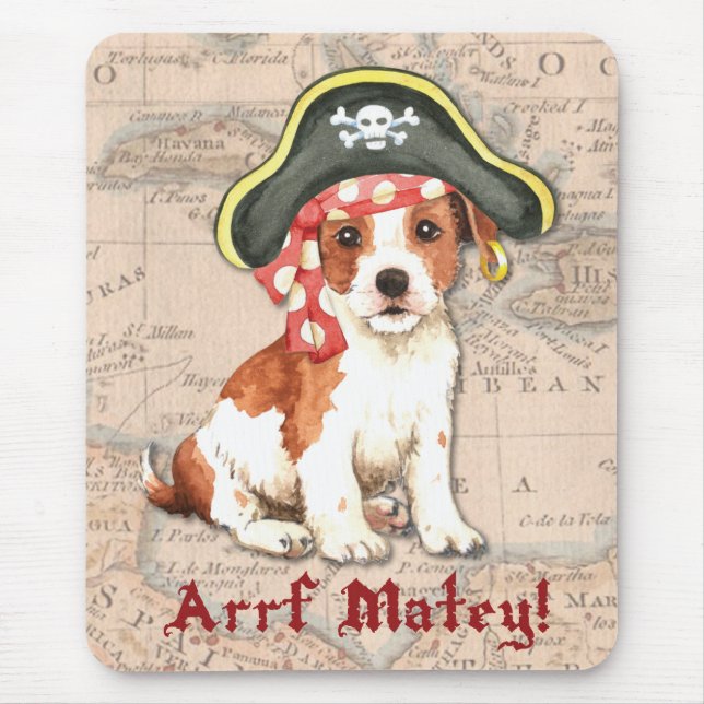 Parson Russell Pirate Mousepad (Vorne)