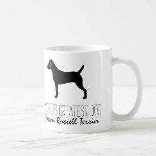 Parson Russell Terrier Dog Silhouette Custom Kaffeetasse