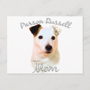 Parson Russell Terrier (glatt) Mama 2 Postkarte