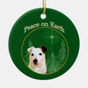 Parson Russell Terrier Peace Keramik Ornament