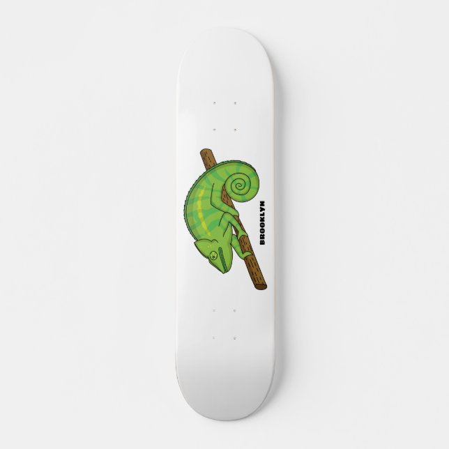 Parsons Chamäleon-Illustration Skateboard (Vorne)