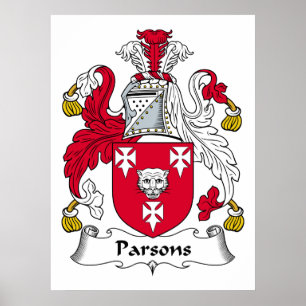 Parsons-Familienwappen Poster