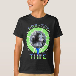 Part-ee Zeit Lustiges Golf- und Disco-Party T-Shirt