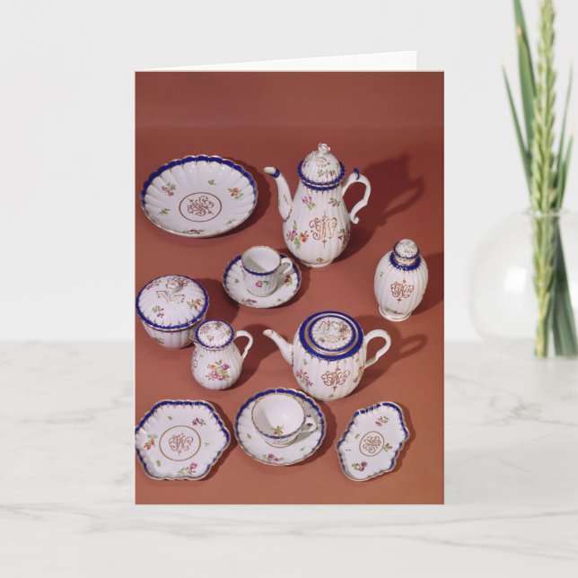 Part of a Worcester monogrammed tea service (Devant)