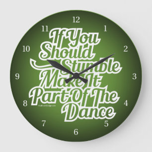 Part Of The Dance Große Wanduhr