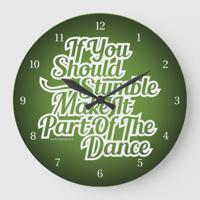 Part Of The Dance Große Wanduhr (Vorderseite)