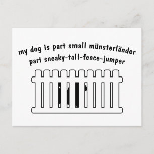 Part Small Munsterlander Part Fence Jumper Postkarte