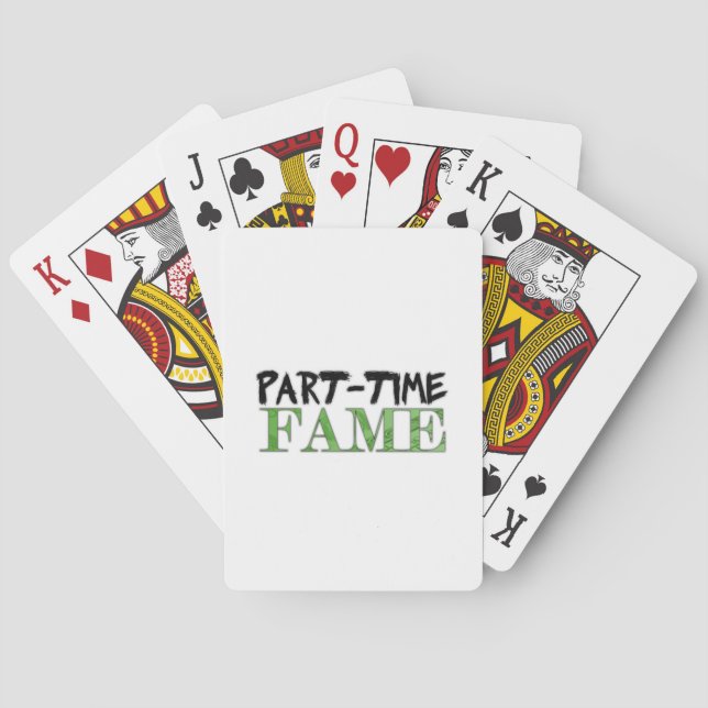Part-Time Fame Spielkarten (Rückseite)