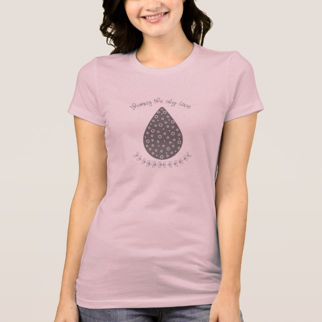 Partage du T-shirt huileux d'amour (Devant)