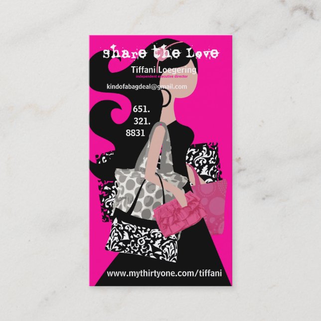 Partagez la carte de référence d'amour (Devant)