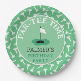 Partee Time Golfing Birthday Party Pappteller