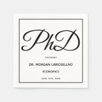 Partei für den Doktortitel "White Black Graduation