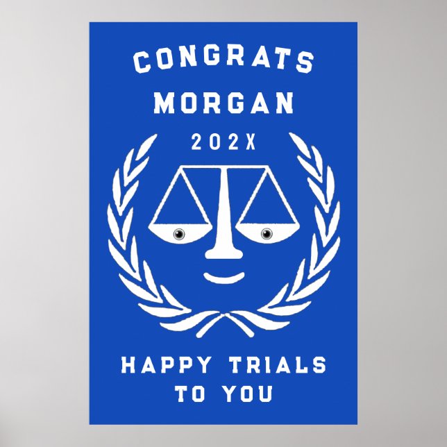 Partei für den personalisierten Jurastudium Poster (Vorne)