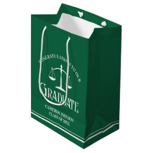 Partei für die Graduierung von Custom Green White Mittlere Geschenktüte