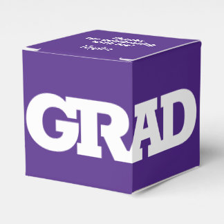 Partei für die Graduierung von weißen und Lila Sch Geschenkschachtel