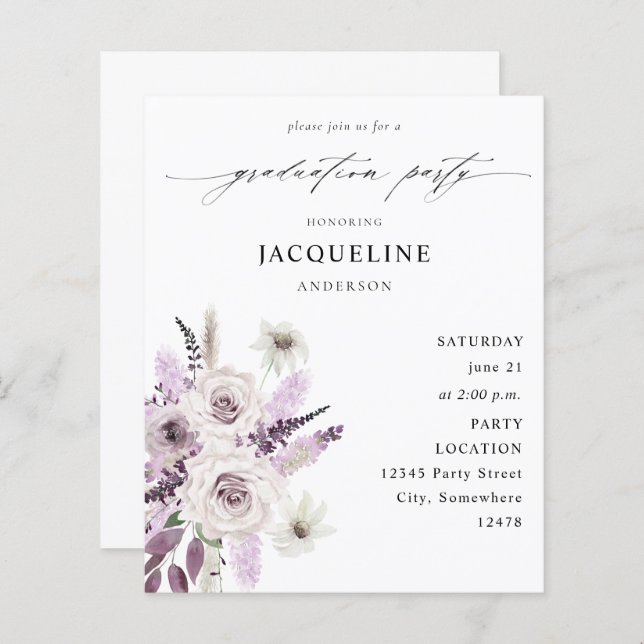 Partei für Lila Blumenstudium (Vorne/Hinten)