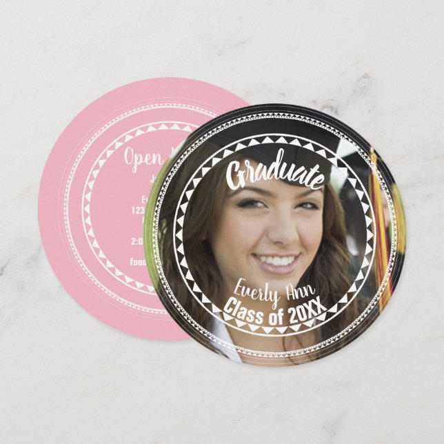 Partei "Ihre Senior Pictures Class" Einladung (Vorne/Hinten)