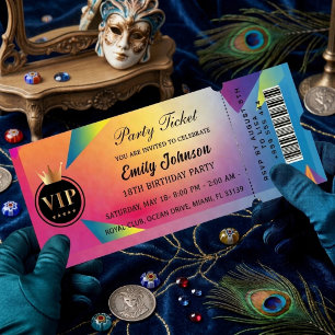 Parteiticket-Einladungen Einladung