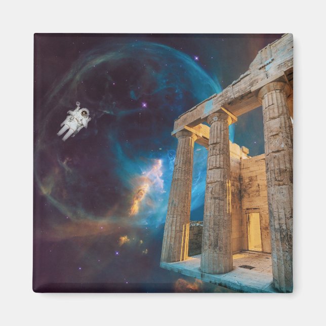 Parthenon Acropolis Griechenland trifft Raumfahrt Magnet (Vorne)