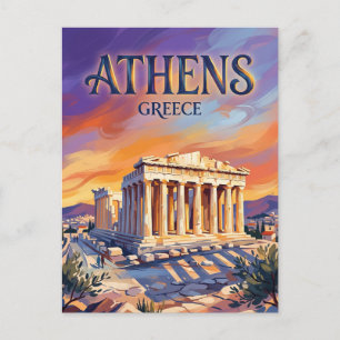 Parthenon (Akropolis) Griechenland Postkarte