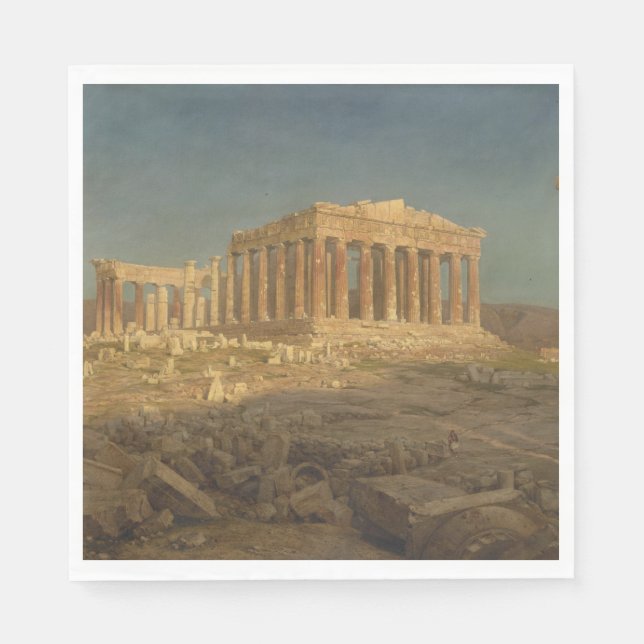 Parthenon (Altgriechischer Tempel, Sehenswürdigkei Serviette (Vorderseite)