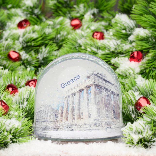 Parthenon Athens Snow Globe – Ancient Greece  Schneekugeln (Weihnachten)