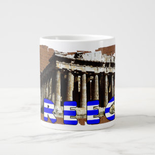 Parthenon Griechenland Jumbo-Tasse
