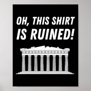 Parthenon Griechenland und Akropolis von Athen Poster