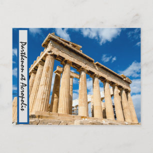 Parthenon in Akropolis Postkarte