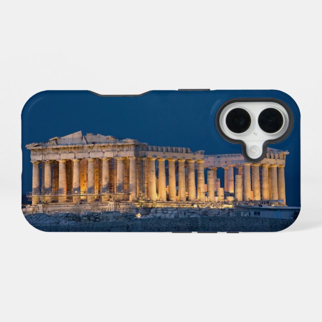 Parthenon iPhone 16 Hülle (Rückseite (Horizontal))