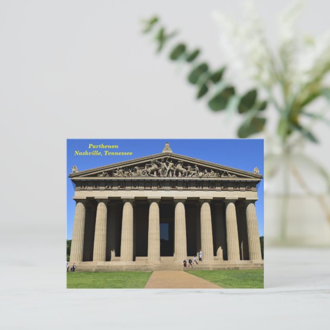 Parthenon Nashville, carte postale tennessee (Debout devant)