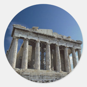 Parthenon Runder Aufkleber
